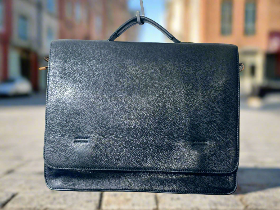 SAMPLE SALE #31 Brikmond 100% Leather  Executive 1 briefcase