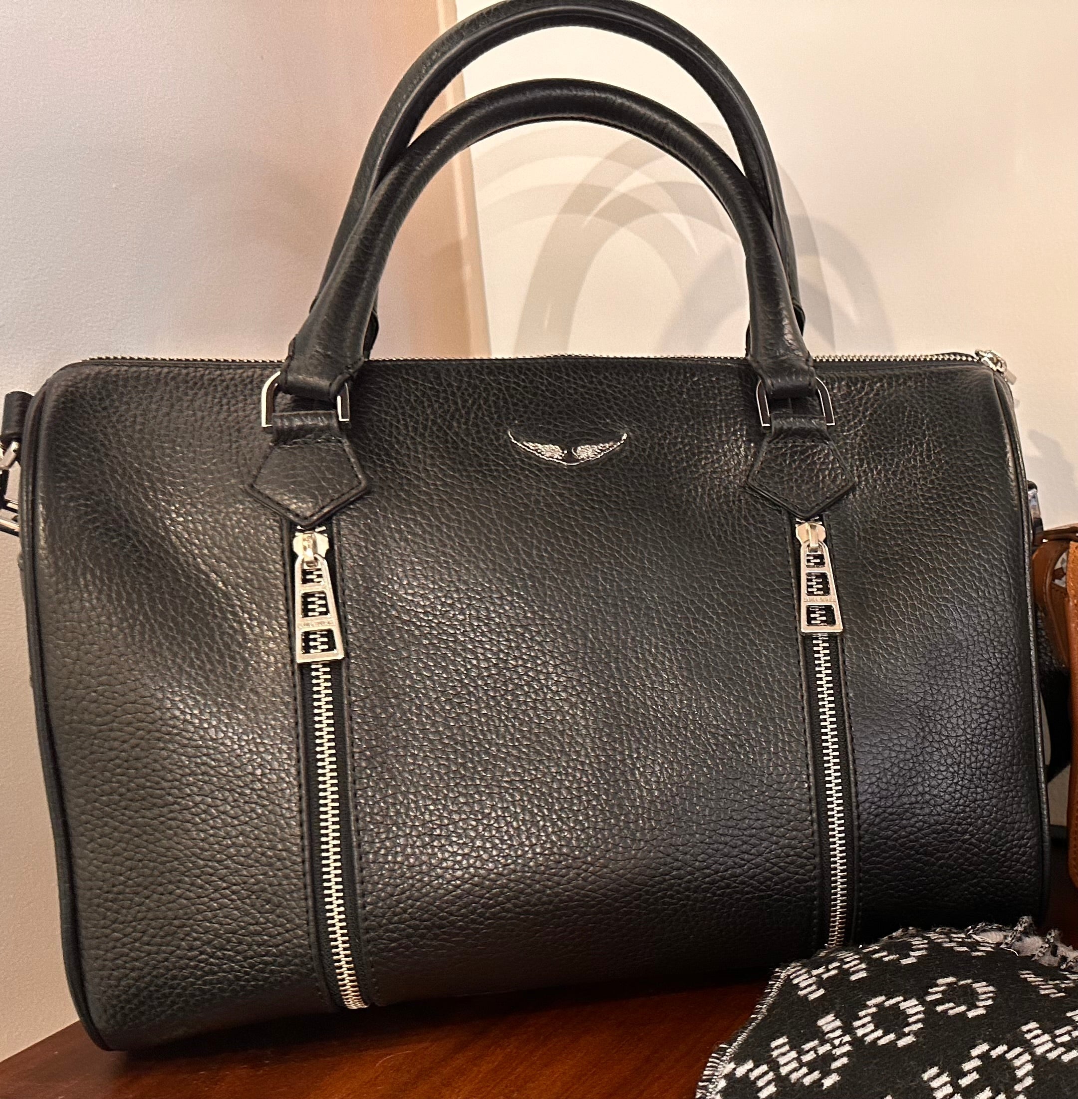 SAMPLE SALE #00 100% Leather Zadig and Voltaire  satchel