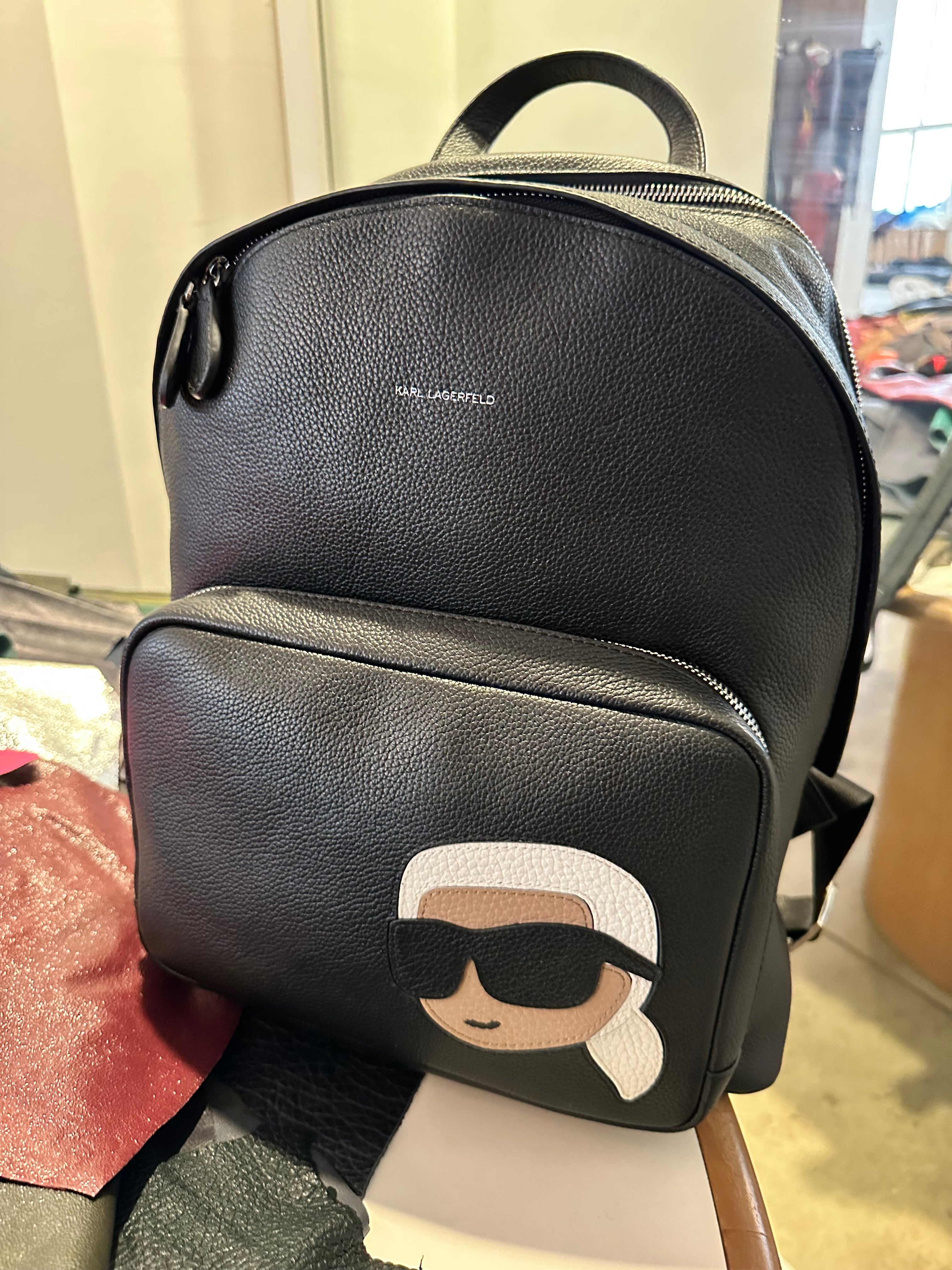 SAMPLE SALE #12 Leather Karl Lagerfield Backpack