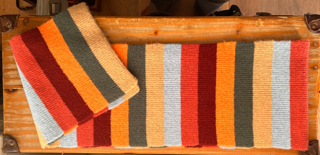 SAMPLE SALE #62 striped scarf and hat sets