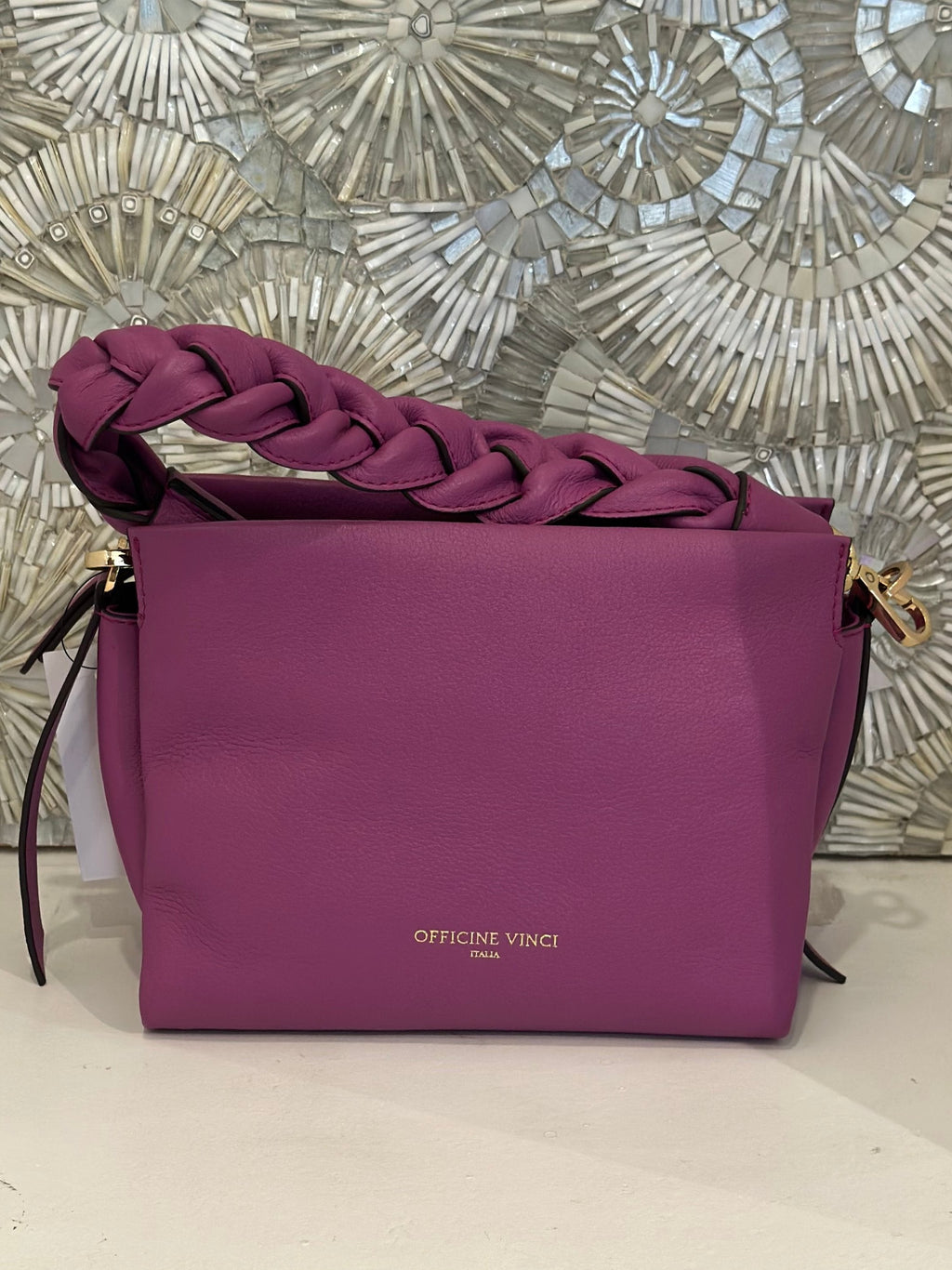 SAMPLE SALE #16 Le Official Square Crossbody with Braided Handle