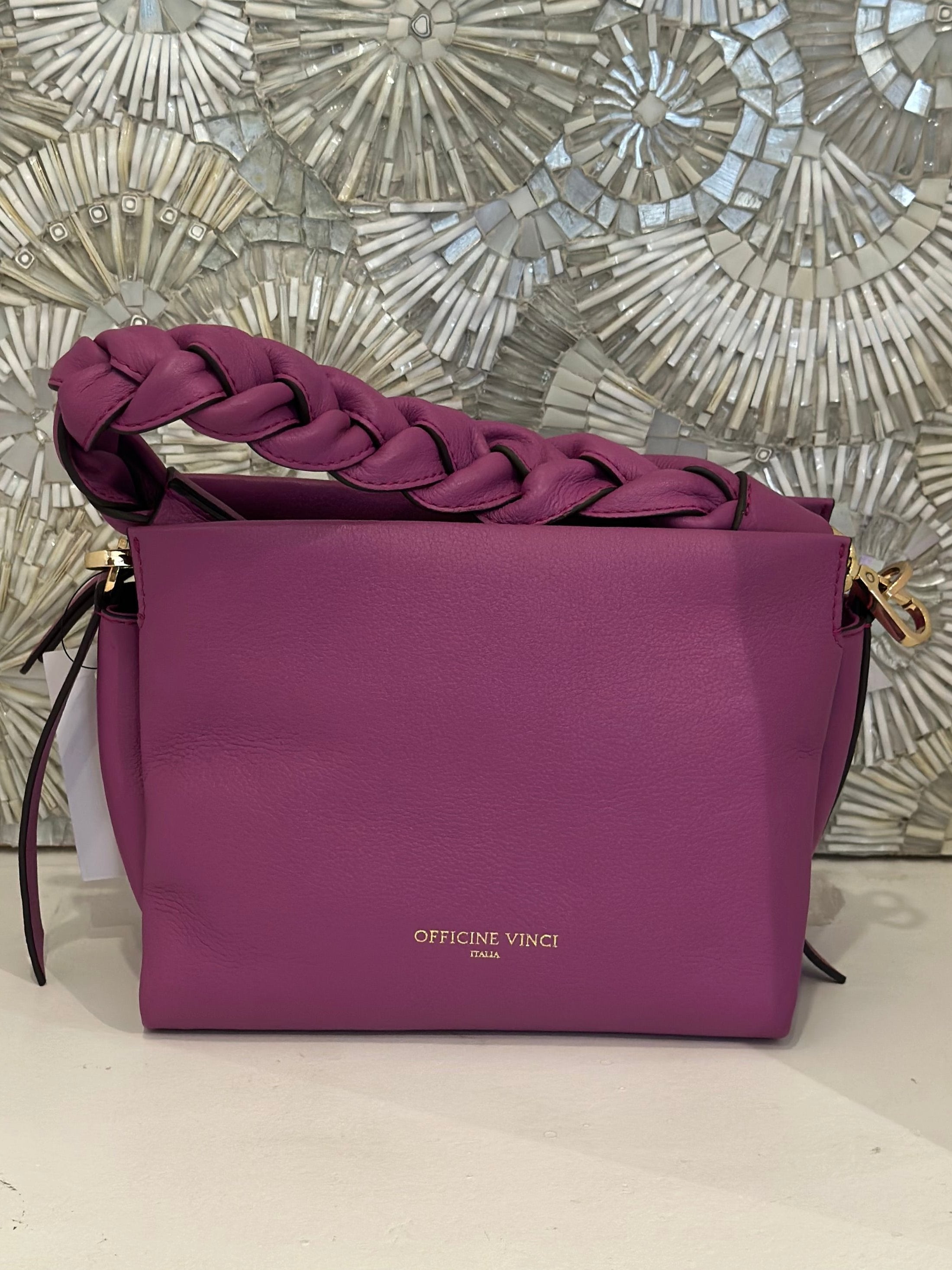 SAMPLE SALE #16 Le Official Square Crossbody with Braided Handle