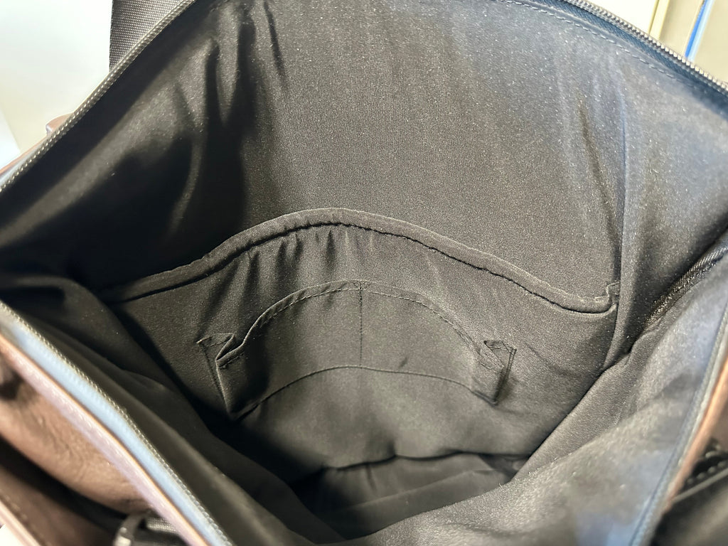 SAMPLE SALE #27 100% leather ECLIPX convertible Tote /Backpack