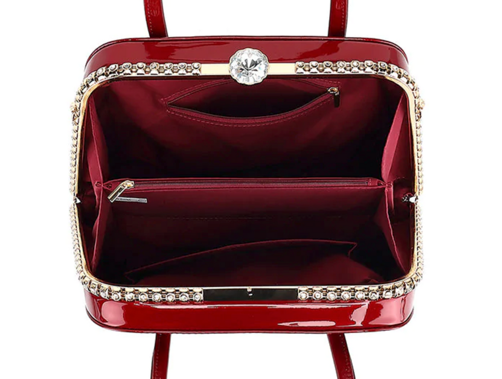 AS405 Rhinestone Frame Satchel
