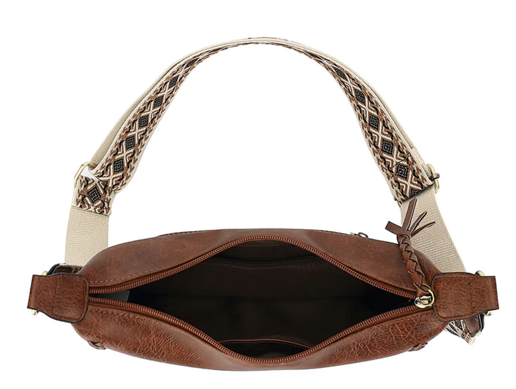 AS305 Guitar Strap Whipstitch Crossbody