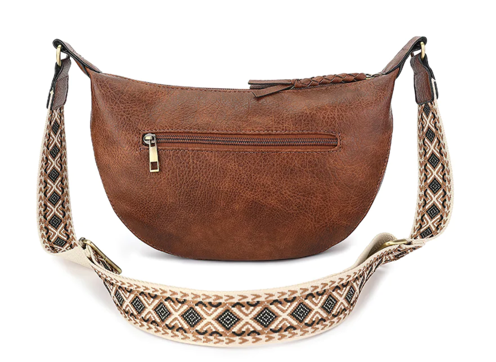 AS305 Guitar Strap Whipstitch Crossbody