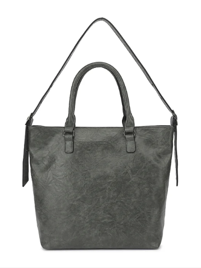 AS302   Distressed washed Hobo with front pocket details