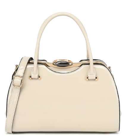 AS401 patent leather Tristen satchel
