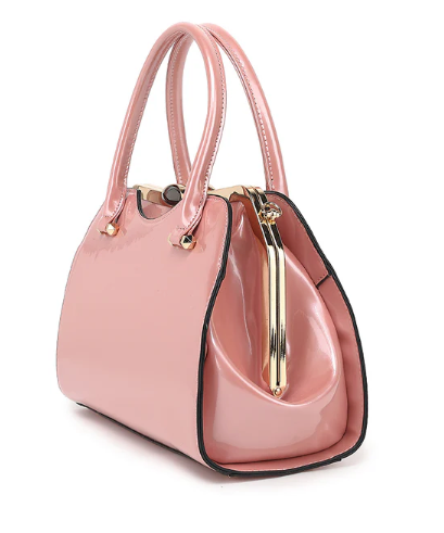 AS401 patent leather Tristen satchel