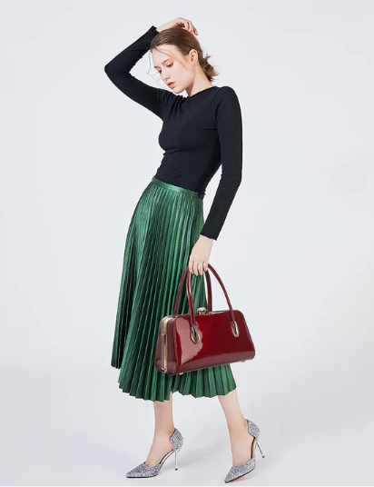 AS407 Patent Leather Lorraine Satchel