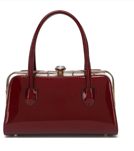 AS407 Patent Leather Lorraine Satchel