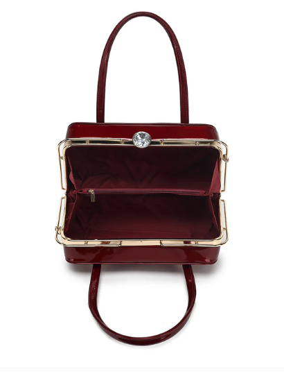 AS407 Patent Leather Lorraine Satchel