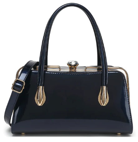 AS407 Patent Leather Lorraine Satchel