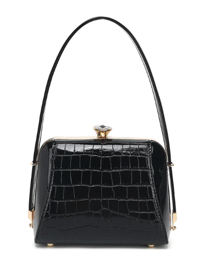 AS412 Patent Leather Petite Satchel