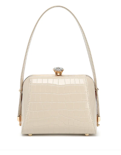 AS412 Patent Leather Petite Satchel