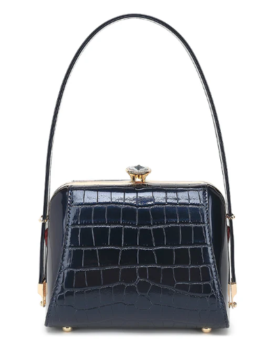 AS412 Patent Leather Petite Satchel