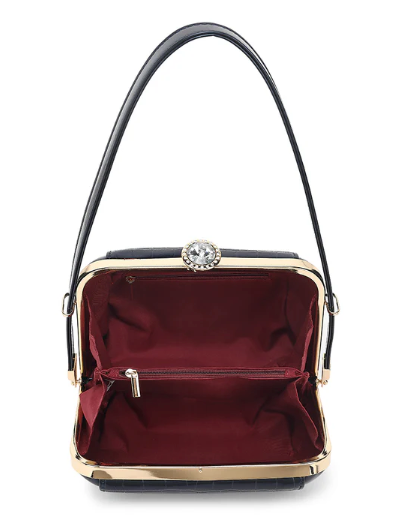 AS412 Patent Leather Petite Satchel