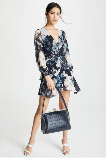 AS412 Patent Leather Petite Satchel