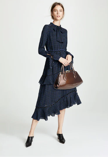 AS415 Patent Leather Jewel Top Satchel