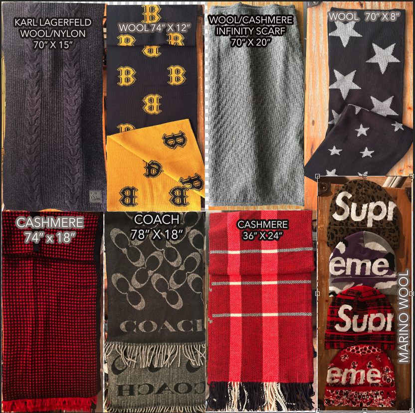 SAMPLE SALE #60 CASHMERE SCARFS AND ACCESSORIES
