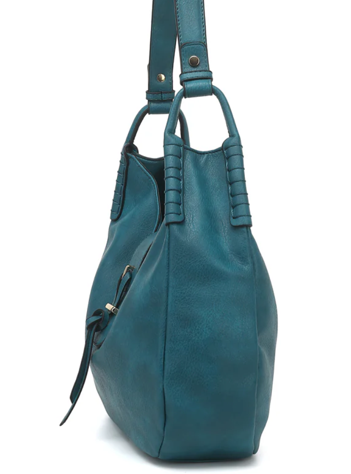 AS305 #65 buckle and whipstitch shoulder bag